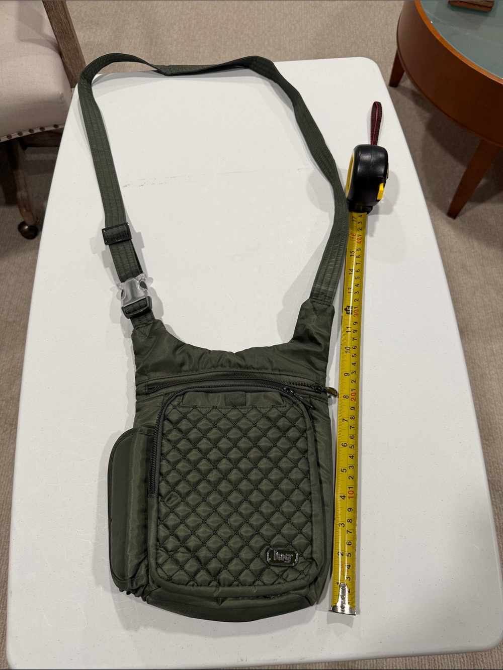 lug Olive Quilted Crossbody Sling Bag